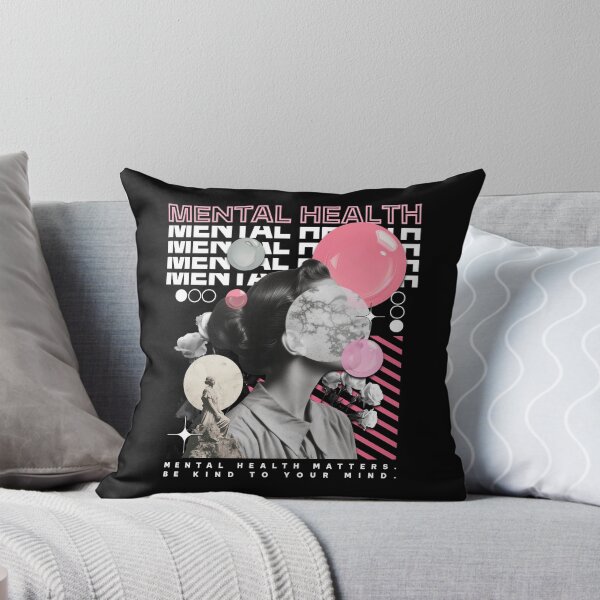 Item preview, MENTAL HEALTH - Mind Collage (Black) designed and sold by Discothreadz.