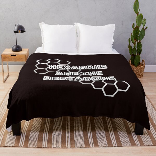 Item preview, Hexagons Are The Bestagons Funny Math Geometry Science Pun designed and sold by ThresholdBlue.