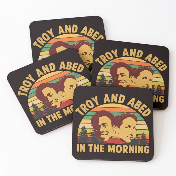Item preview, Troy and Abed In The Morning Retro Sunset designed and sold by OddCanvasArt.