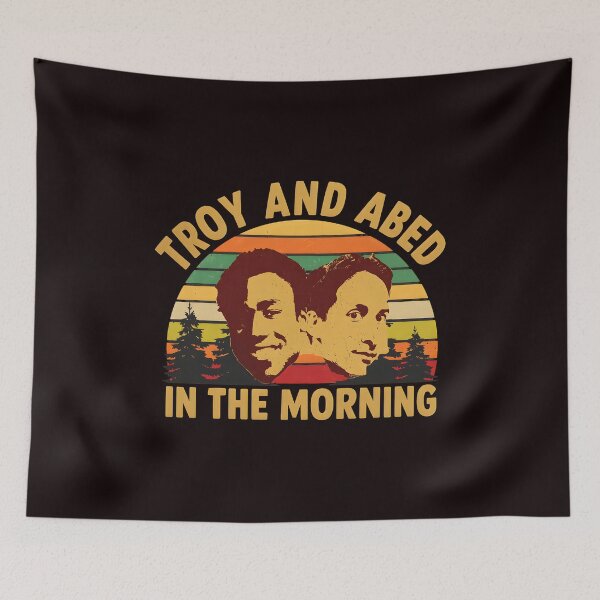 Item preview, Troy and Abed In The Morning Retro Sunset designed and sold by OddCanvasArt.