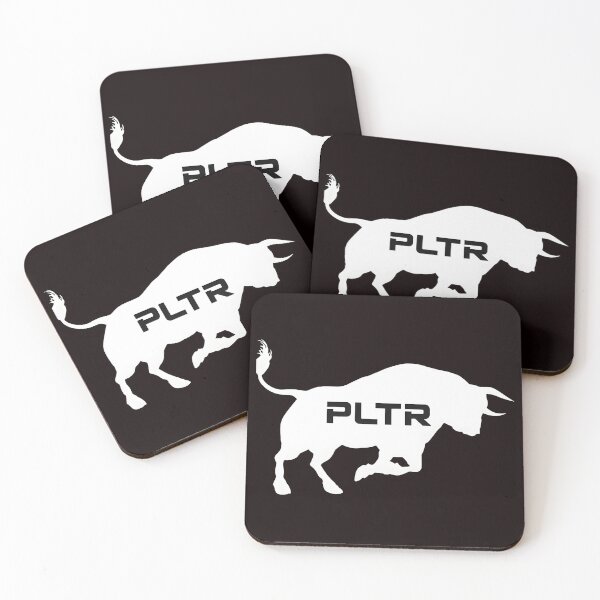 Item preview, PLTR Bull Silhouette Finance Investment  designed and sold by OddCanvasArt.