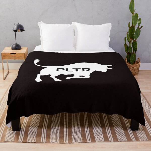 Item preview, PLTR Bull Silhouette Finance Investment  designed and sold by OddCanvasArt.