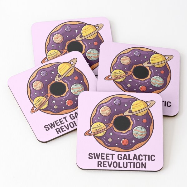 Item preview, Sweet Galactic Revolution Cosmic Donut Galaxy Space Art designed and sold by Amir Faysal.