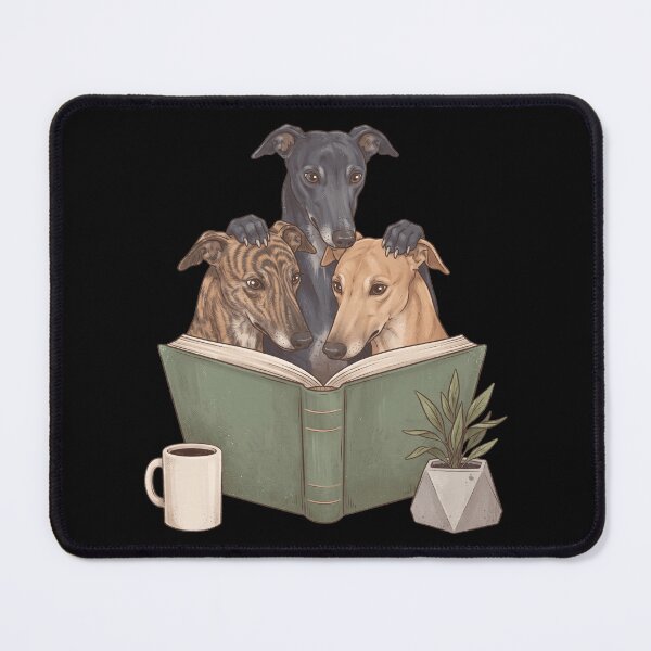 Item preview, Vintage Greyhound Reading Book Funny Dog Lover designed and sold by dian-rody-crest.