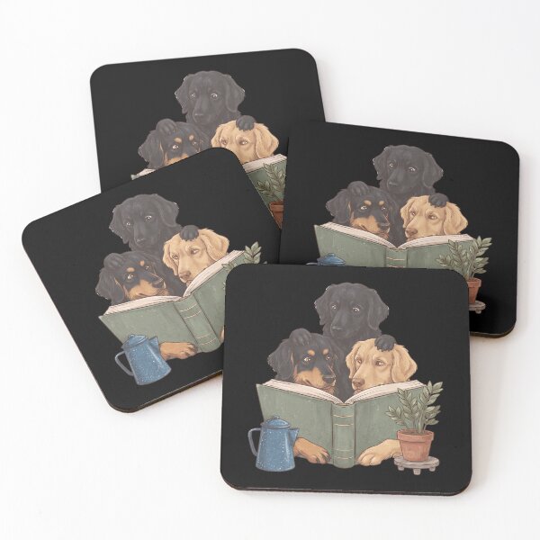 Item preview, Vintage Hovawart Reading Book Funny Dog Lover designed and sold by dian-rody-crest.