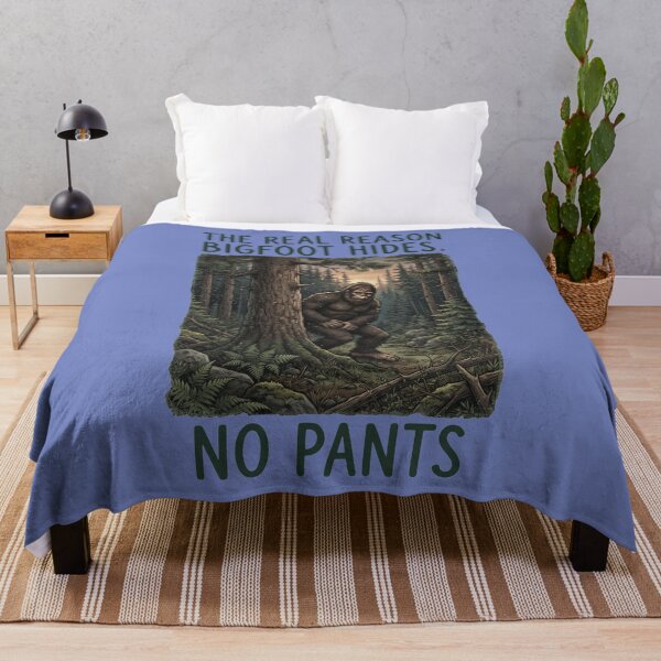 Item preview, The Real Reason Bigfoot Hides No Pants Funny Sasquatch Forest Design designed and sold by FrozenFits.