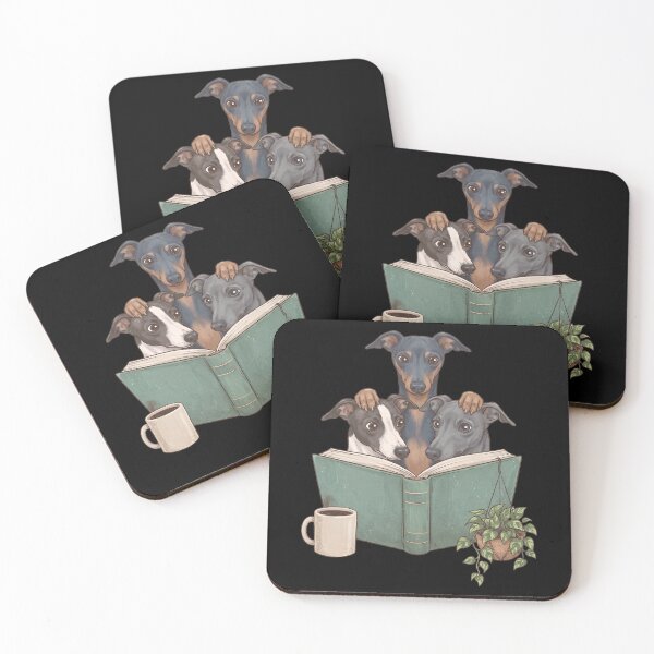 Item preview, Vintage Italian Greyhound Reading Book Funny Dog Lover designed and sold by dian-rody-crest.