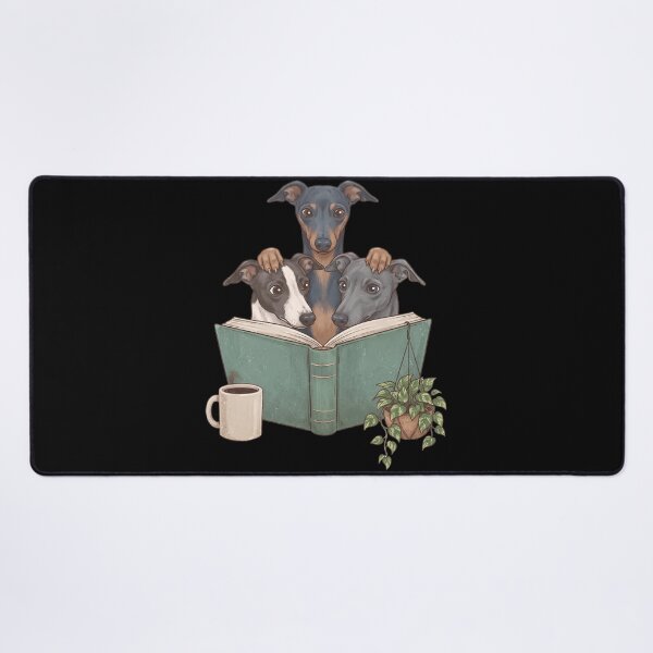 Item preview, Vintage Italian Greyhound Reading Book Funny Dog Lover designed and sold by dian-rody-crest.