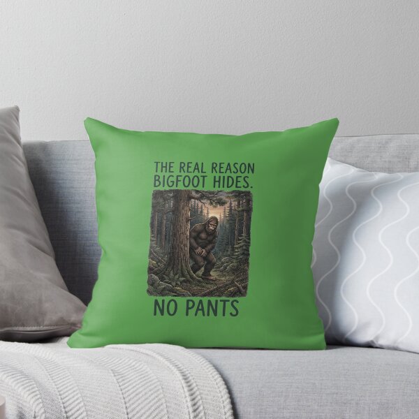 Item preview, The Real Reason Bigfoot Hides No Pants Funny Sasquatch Forest Design designed and sold by FrozenFits.