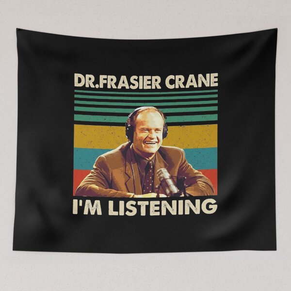Item preview, Frasier Tv Show Dr. Frasier Crane I'm Listening designed and sold by Tahrah-Retro.