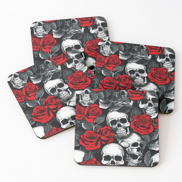 Item preview, skull and roses designed and sold by aliraweb.