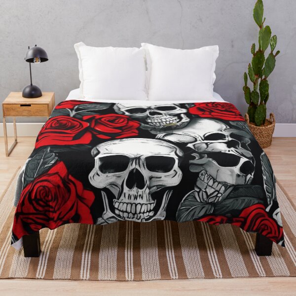 Item preview, skull and roses designed and sold by aliraweb.
