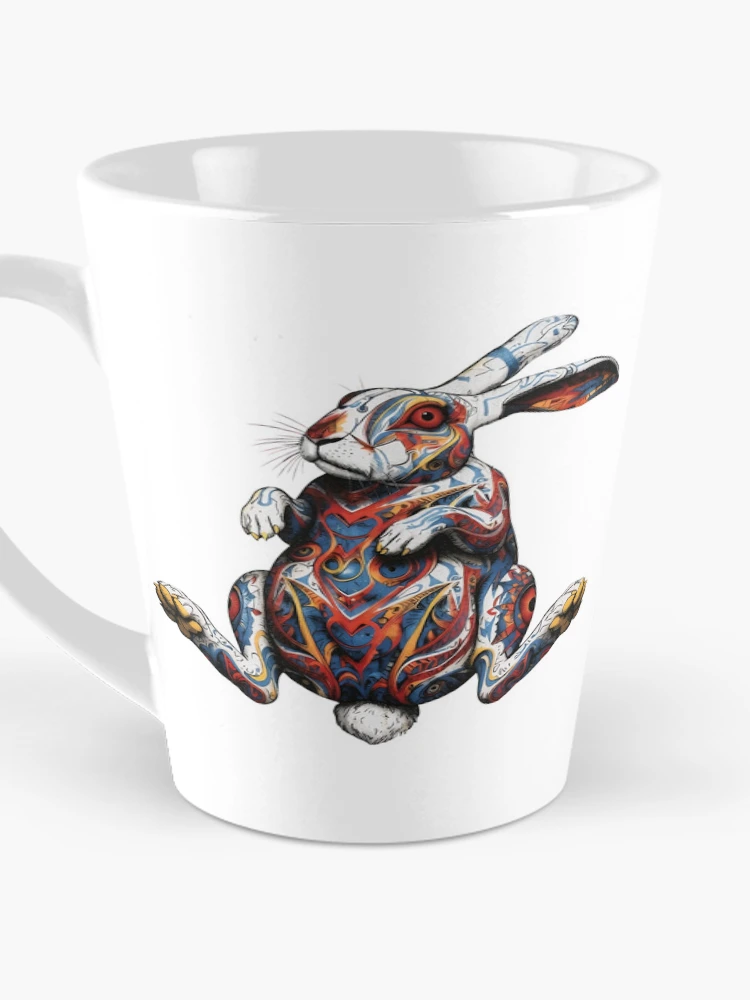 Thumbnail 3 of 4, Coffee Mug, Intricate Rabbit designed and sold by RENcraft.