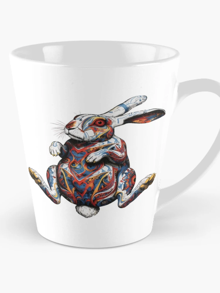 Thumbnail 1 of 4, Coffee Mug, Intricate Rabbit designed and sold by RENcraft.