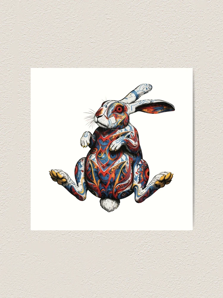 Thumbnail 1 of 3, Art Print, Intricate Rabbit designed and sold by RENcraft.