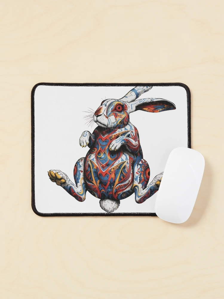 Thumbnail 1 of 5, Mouse Pad, Intricate Rabbit designed and sold by RENcraft.