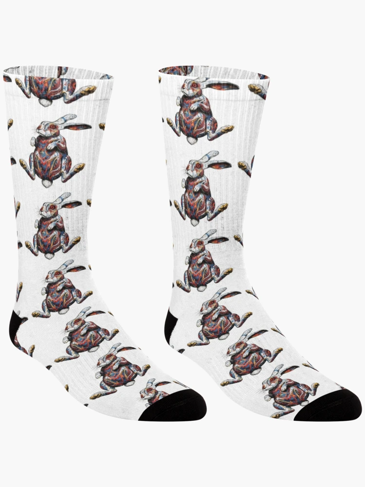 Thumbnail 3 of 5, Socks, Intricate Rabbit designed and sold by RENcraft.