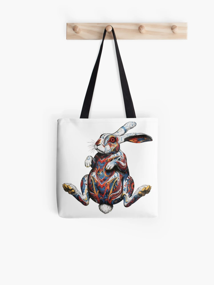 Thumbnail 1 of 2, Tote Bag, Intricate Rabbit designed and sold by RENcraft.