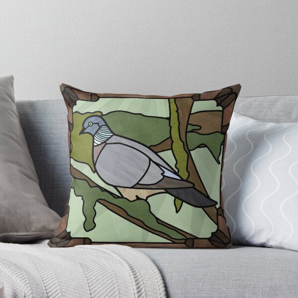 Item preview, Wood Pigeon Stained Glass Art  designed and sold by SazukasSundries.