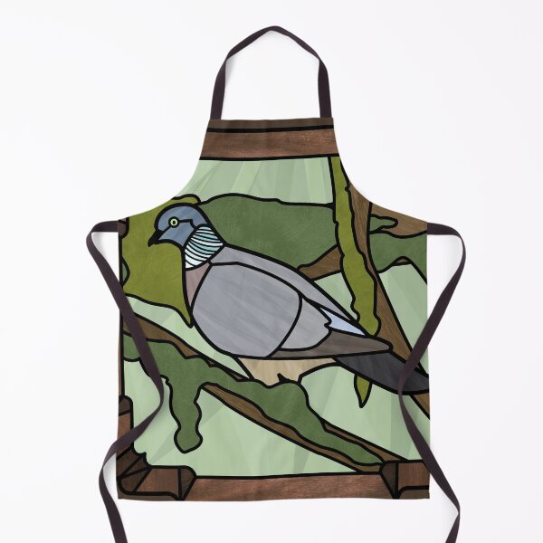 Item preview, Wood Pigeon Stained Glass Art designed and sold by SazukasSundries.
