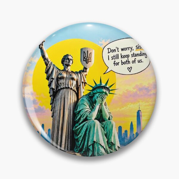 Item preview, Statue of Liberty & Mother Ukraine designed and sold by DGMaxShop.