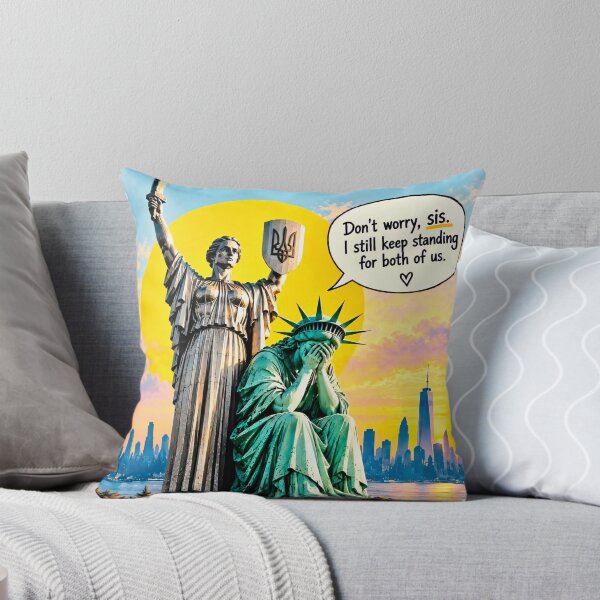 Item preview, Statue of Liberty & Mother Ukraine designed and sold by DGMaxShop.