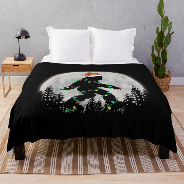 Item preview, Christmas Cryptid Wrapped in Lights Under a Full Moon designed and sold by DaphoLatara.