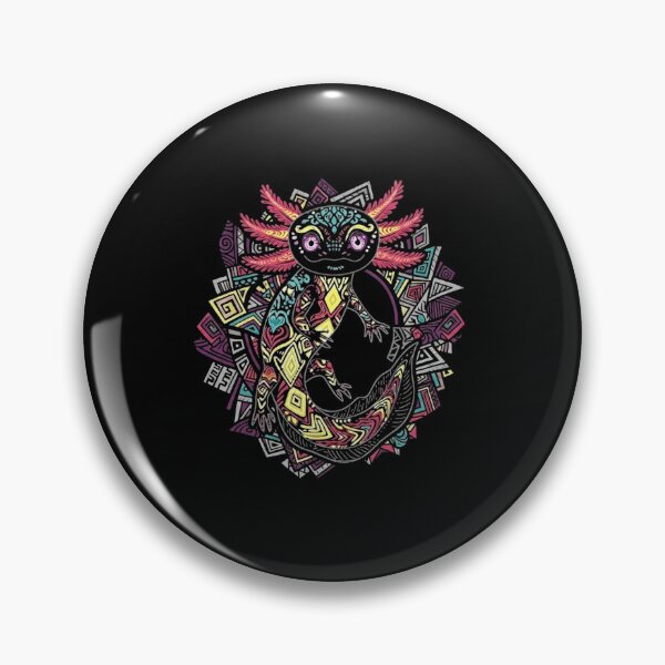 Item preview, Colorful Geometric Axolotl Ornamental Folk Art Design designed and sold by MiALopezArt.