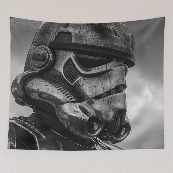 Item preview, Stormtrooper BW designed and sold by Lienzo Decorativo.