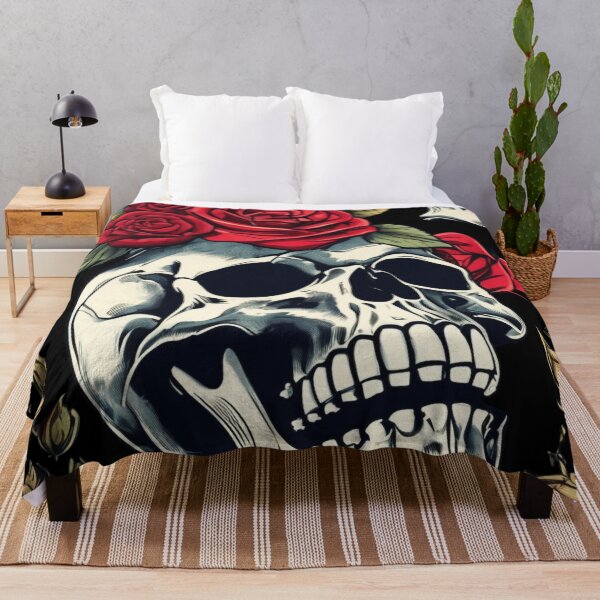 Item preview, skull and roses designed and sold by aliraweb.
