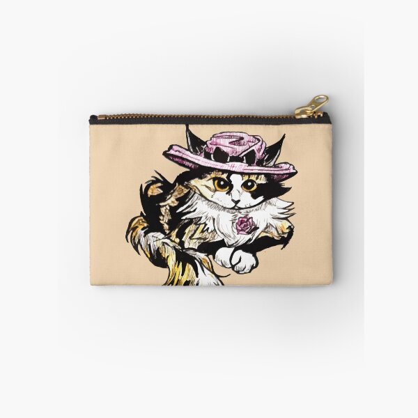 Item preview, Calico cat wearing an elegant hat designed and sold by Konopikyu.