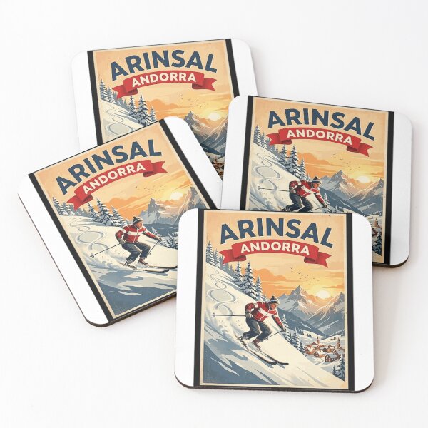 Item preview, Arinsal Andorra Ski Retro Mountain Graphic Classic T-Shirt designed and sold by Model-Yoys.