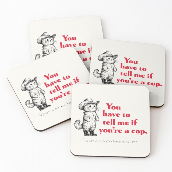 Item preview, You have to tell me if you're a cop designed and sold by Peppermint Petty Art.