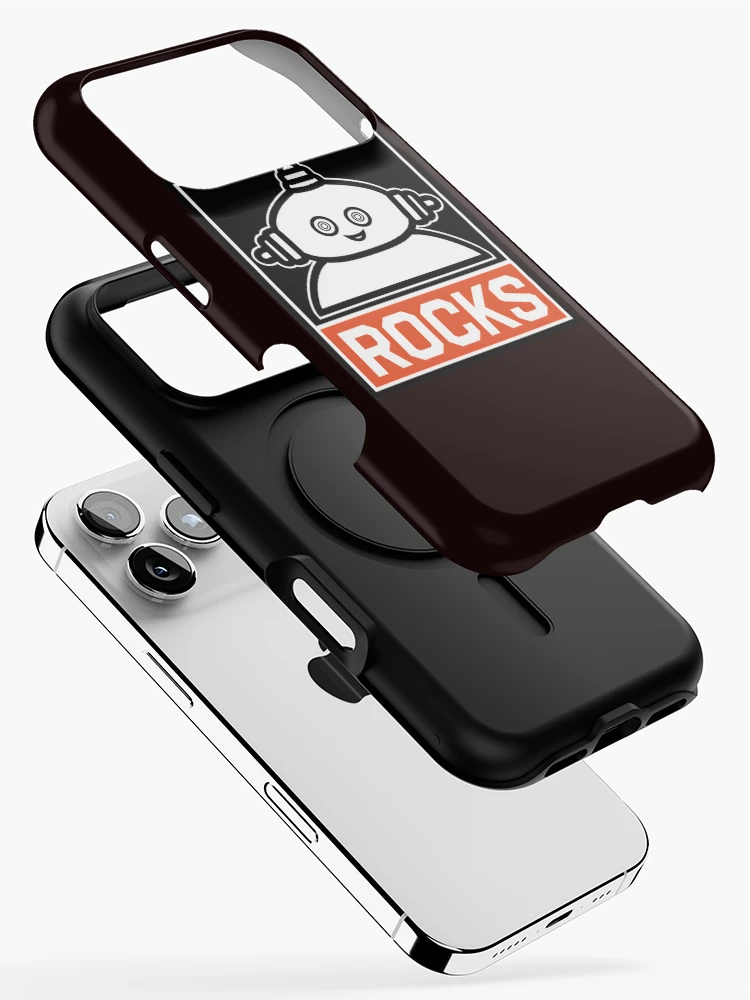 Thumbnail 2 of 4, iPhone Case, Retro Robot Rocks designed and sold by ThoughtPatch.