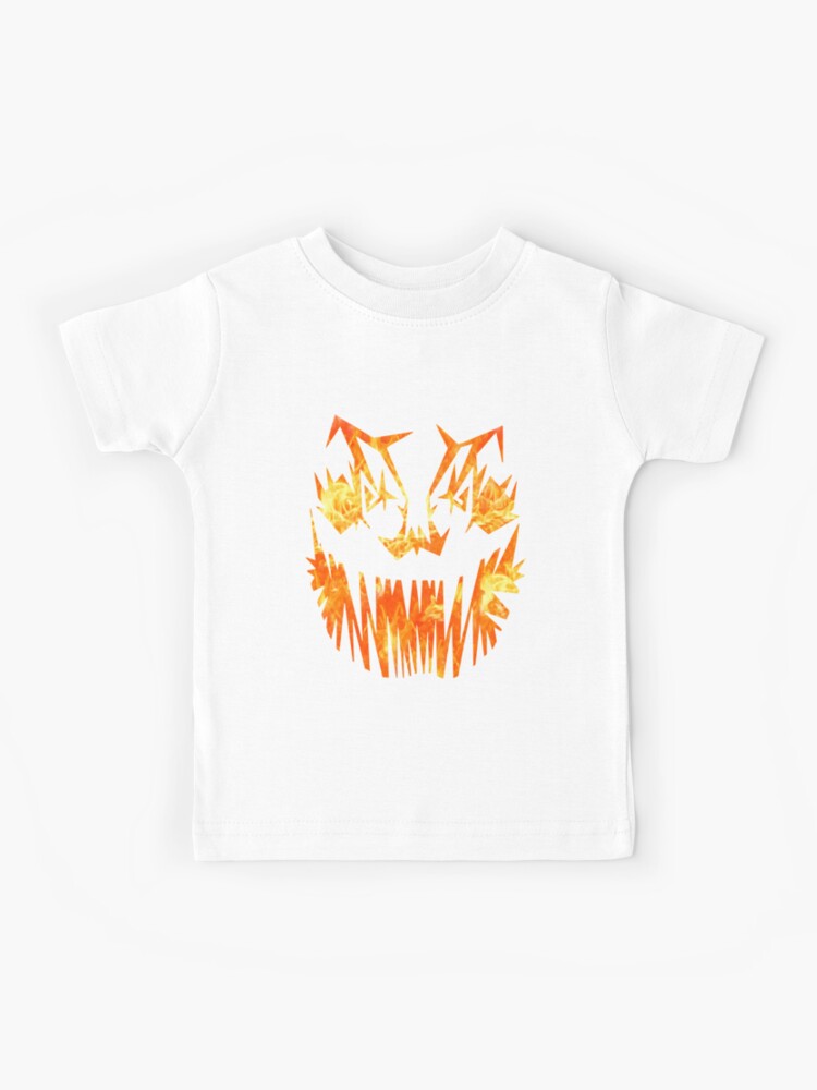 Ghost, Jack-o-lantern, Halloween, Boo! Scary Pumpkin Monster Fire Face  T-Shirt | Kids T-Shirt