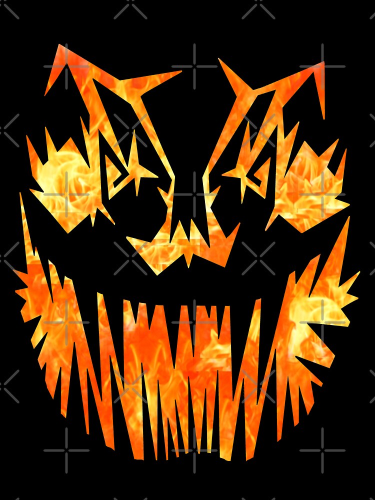 Ghost Jack o lantern Halloween Boo Scary Pumpkin Monster Fire Face T Shirt Baby One Piece