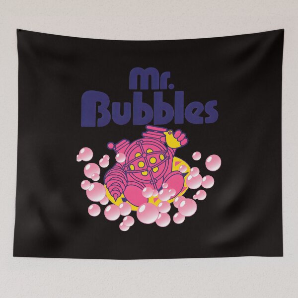 Item preview, Mr. Bubbles Character Art With Pink & Yellow Bubbles designed and sold by Tussy-shop.
