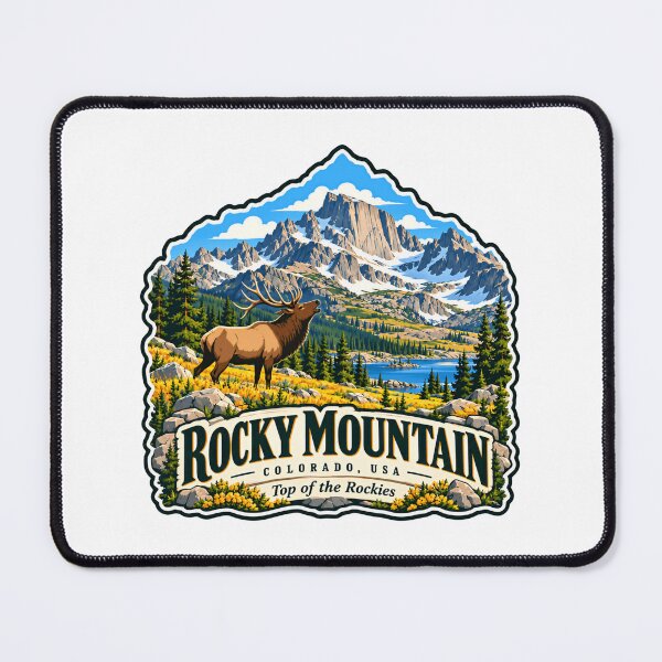 Item preview, Rocky Mountain Colorado USA Top Of The Rockies Travel Souvenir Hiker Nature designed and sold by NeedForParks.