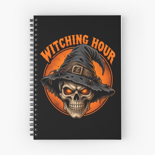 Item preview, Witching Hour Scary Halloween Skull Emblem designed and sold by LuisWorks.