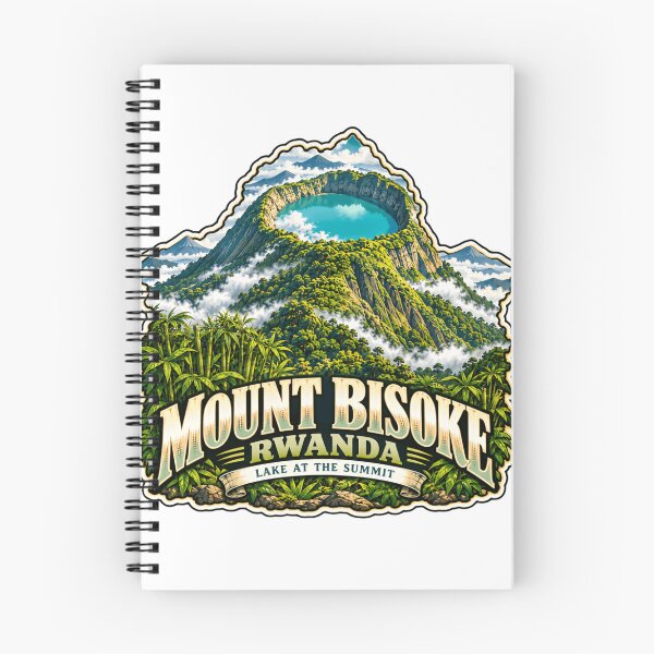 Item preview, Mount Bisoke Rwanda Lake At The Summit Africa Travel Hiking Volcano designed and sold by Simsimah26Parks.