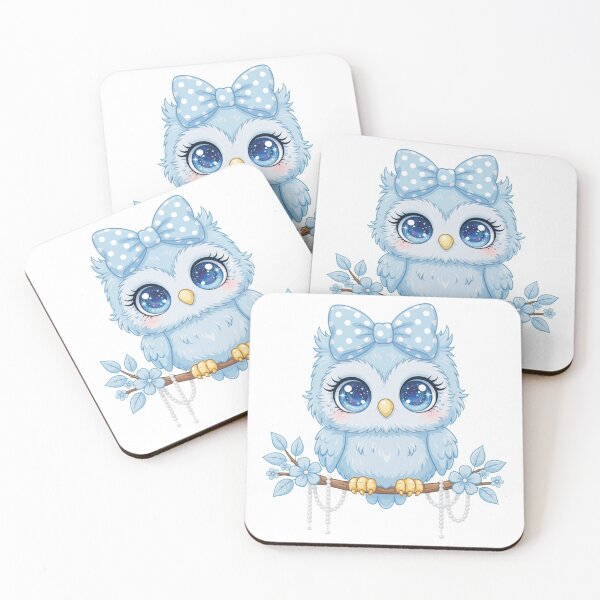 Item preview, Baby Blue Coquette Owl designed and sold by Mindful56.