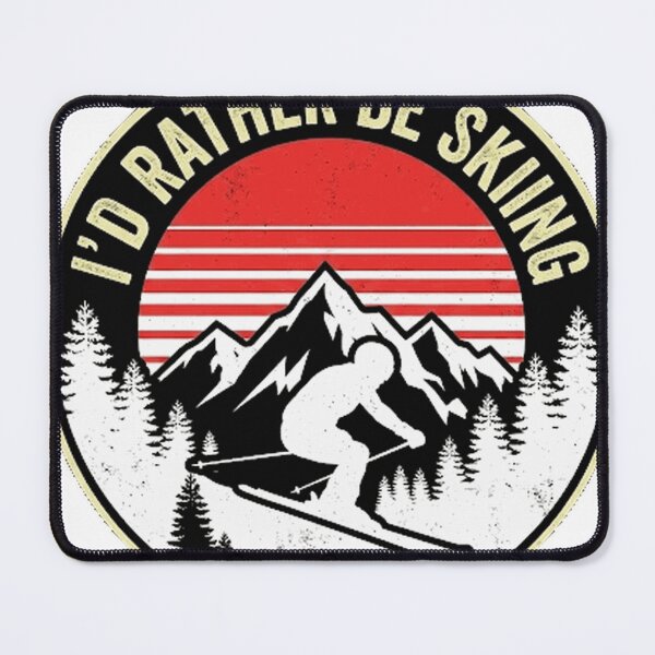 Item preview, I'd Rather Be Skiing Retro Vintage Ski Funny Skier Classic T-Shirt designed and sold by josumitofc.