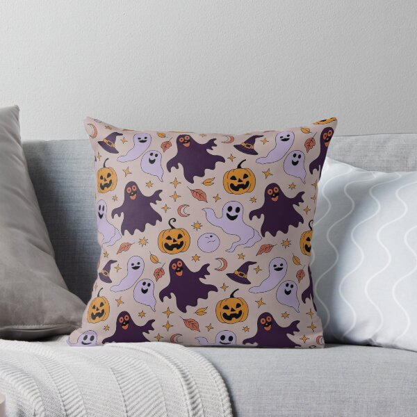 Item preview, Cute Spooky Ghost Pumpkin Halloween Pattern designed and sold by FestivityFinds.
