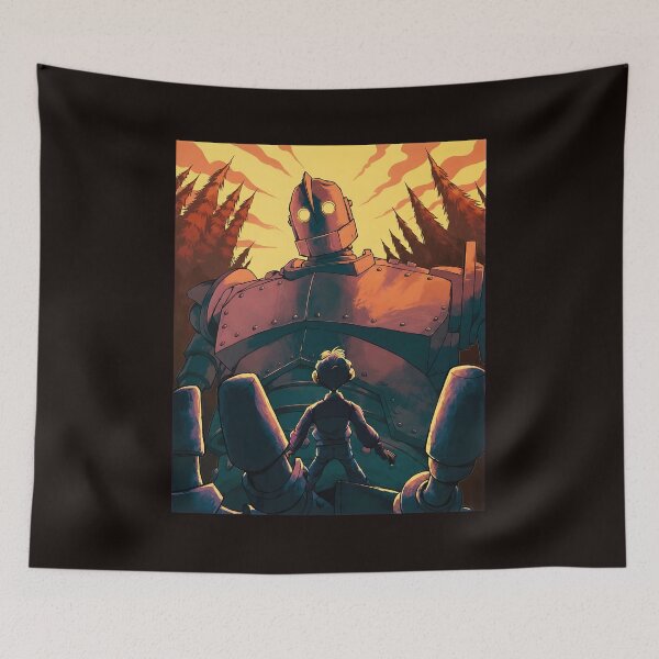 Item preview, Giant Robot and Boy Standing Tall designed and sold by enaxolze.