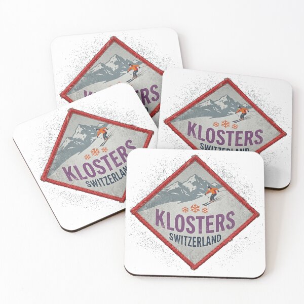 Item preview, Klosters, Switzerland, Vintage skiing badge design Classic T-Shirt designed and sold by VendaVirtualVip.
