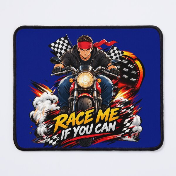 Item preview, RACE ME IF YOU CAN Anime Biker Fire Speed Shirt designed and sold by Ibrahimsaeed27.