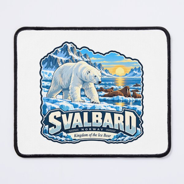 Item preview, Svalbard Norway Kingdom Of The Ice Bear Travel Arctic Polar Bear Walrus designed and sold by NeedForParks.