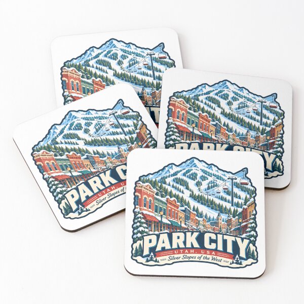 Item preview, Park City Utah, USA Silver Slopes Of The West Ski Snowboarding Souvenir designed and sold by NeedForParks.