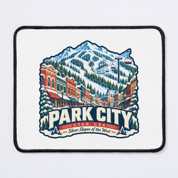 Item preview, Park City Utah, USA Silver Slopes Of The West Ski Snowboarding Souvenir designed and sold by NeedForParks.