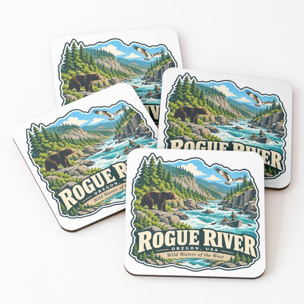 Item preview, Rogue River Oregon USA Wild Waters Of The West Outdoor Adventure Travel designed and sold by NightGlyph.